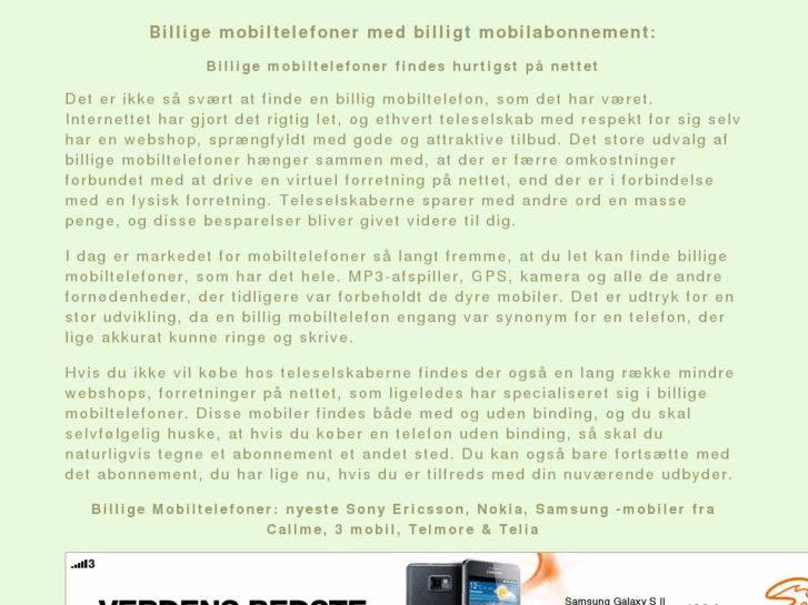 www.billigemobiltelefoner.dk