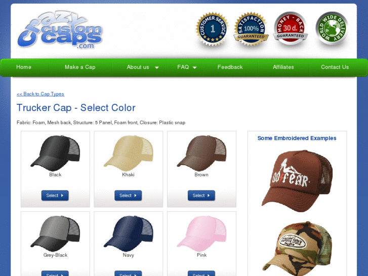 www.customtruckercaps.net