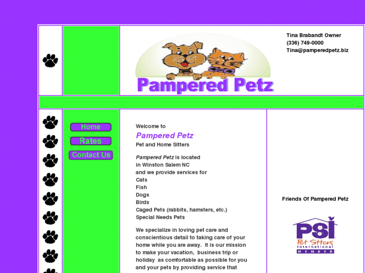 www.pamperedpetz.biz