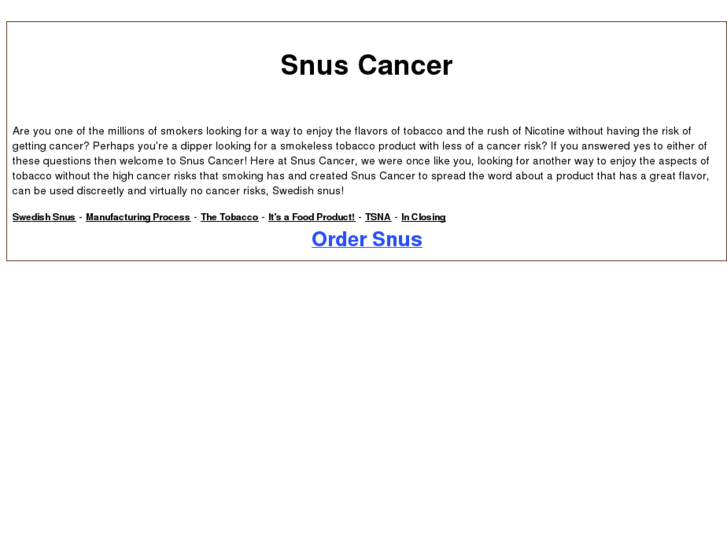 www.snuscancer.com