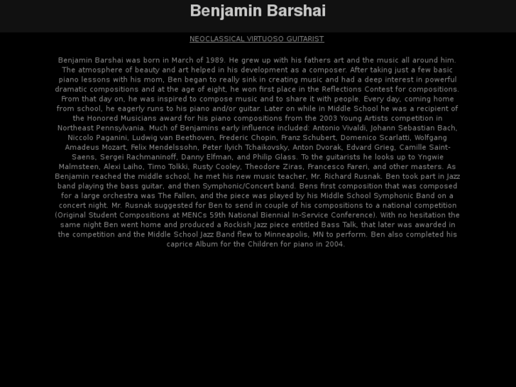 www.benjaminbarshai.com