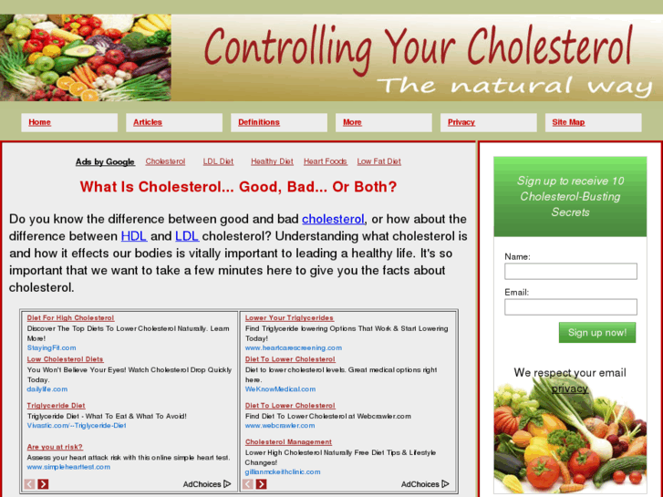 www.controllingyourcholesterol.com