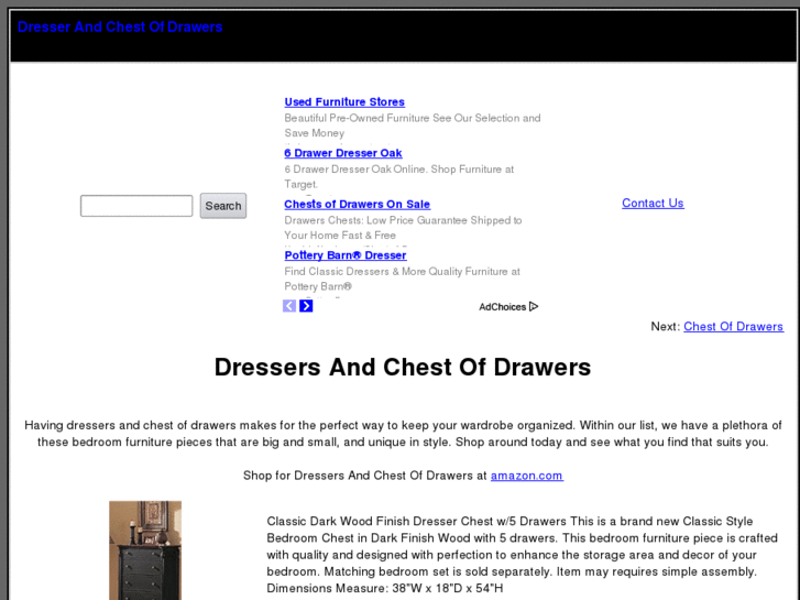 www.dressersandchestofdrawers.com