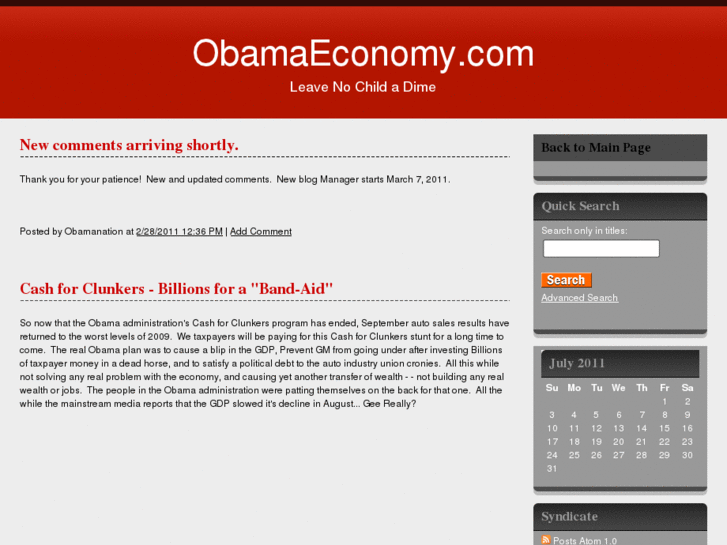 www.obamaeconomy.com