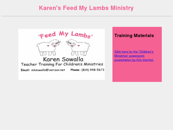 www.karensfeedmylambs.com