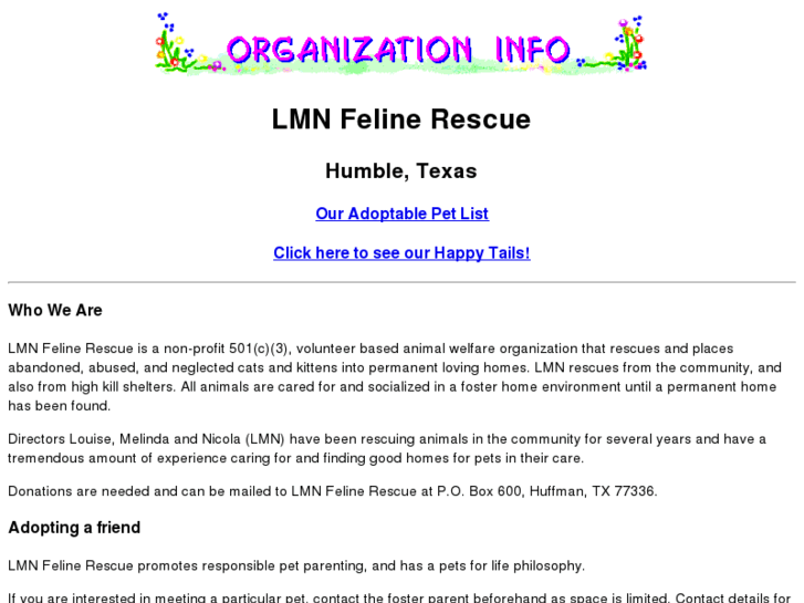 www.lmnfelinerescue.com