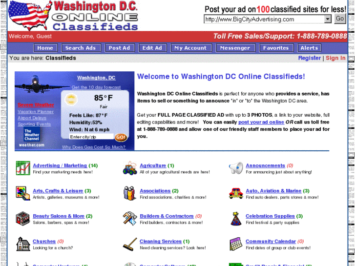 www.washingtondconlineclassifieds.com