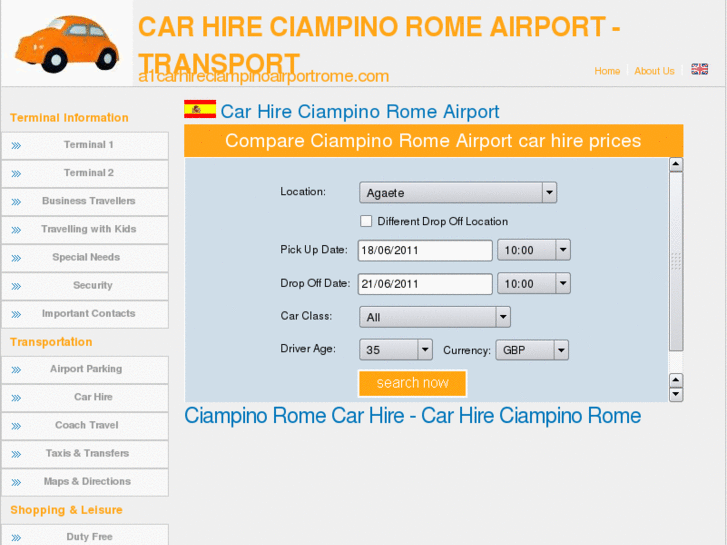 www.a1carhireciampinoairportrome.com