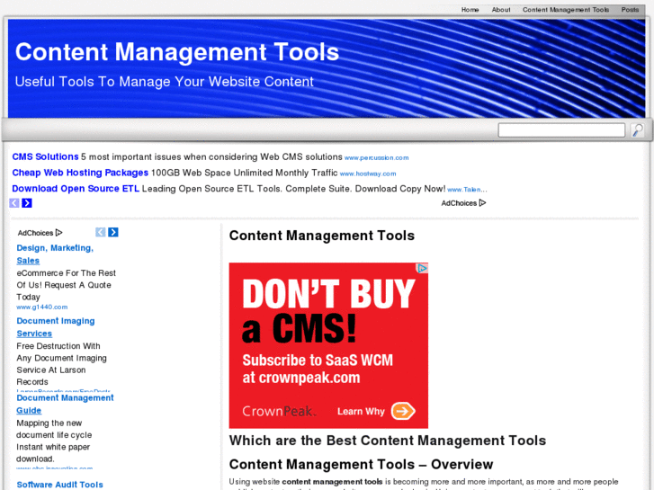 www.contentmanagementtools.org