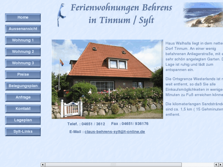 www.ferienwohnungen-behrens-sylt.de