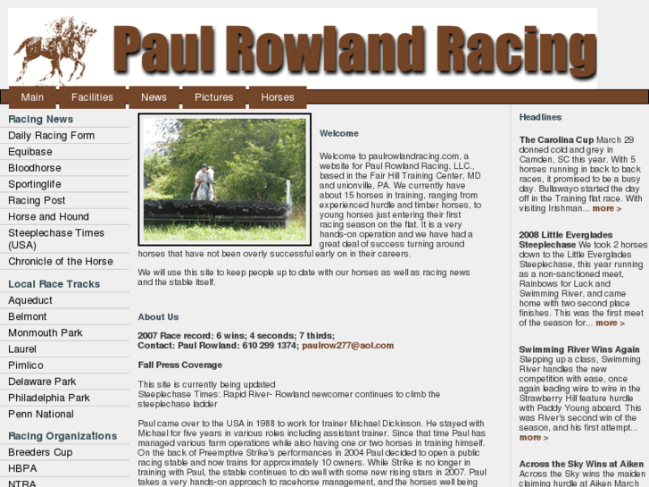 www.paulrowlandracing.com