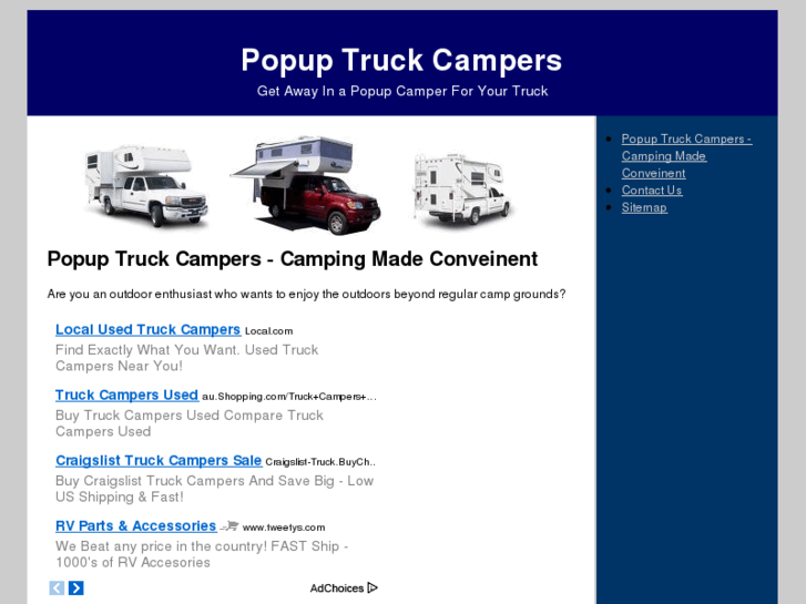 www.popuptruckcampers.net