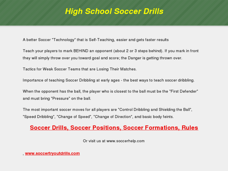 www.highschoolsoccerdrills.com