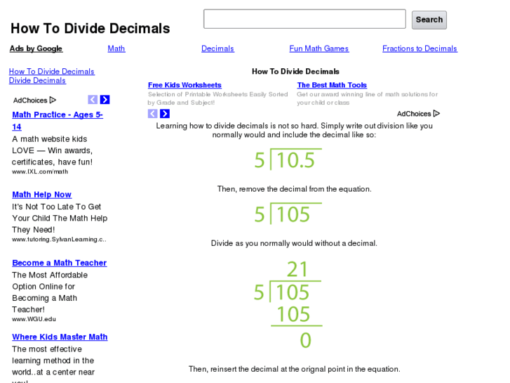 www.howtodividedecimals.com