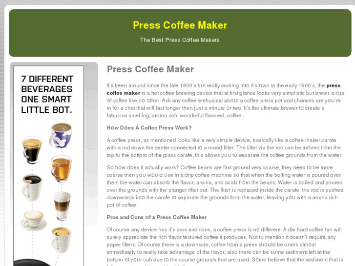 www.presscoffeemaker.net