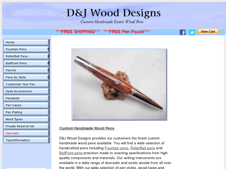 www.custom-handmade-wood-pens.com