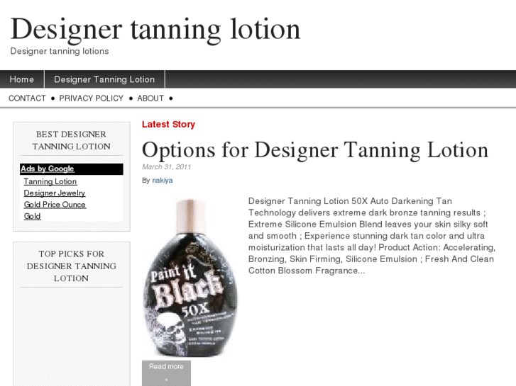 www.designertanninglotion.net