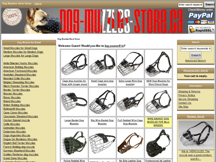 www.dog-muzzles-store.ca