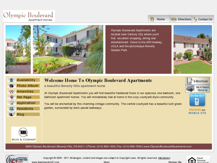 www.olympicboulevardapartments.com