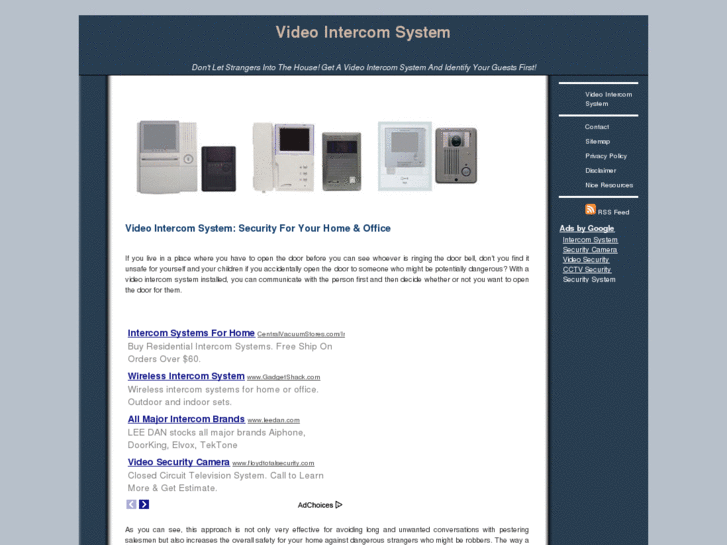 www.videointercomsystem.org