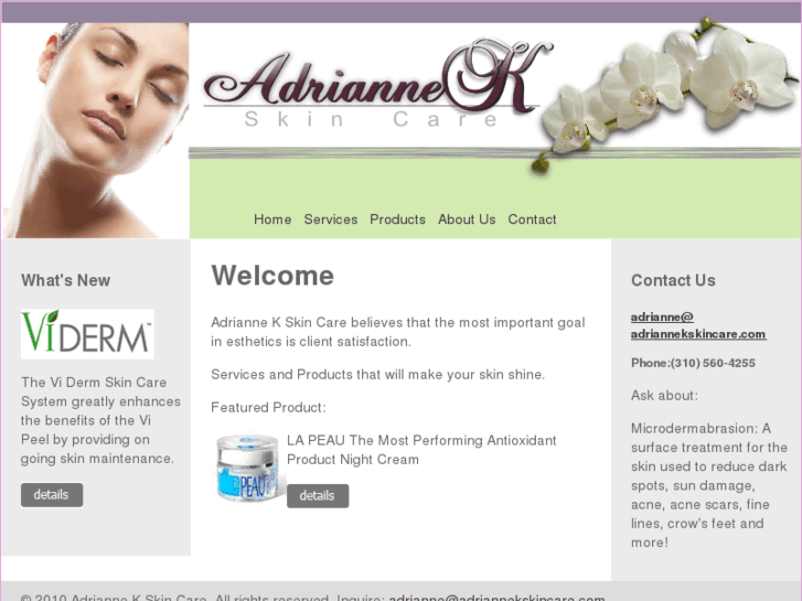 www.adriannekskincare.com