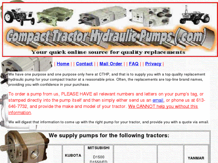 www.compacttractorhydraulicpumps.com