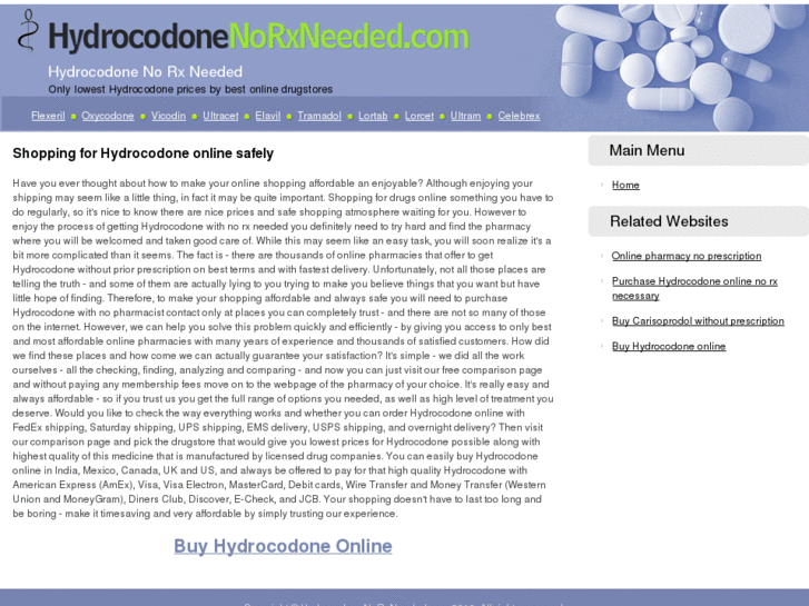 www.hydrocodonenorxneeded.com