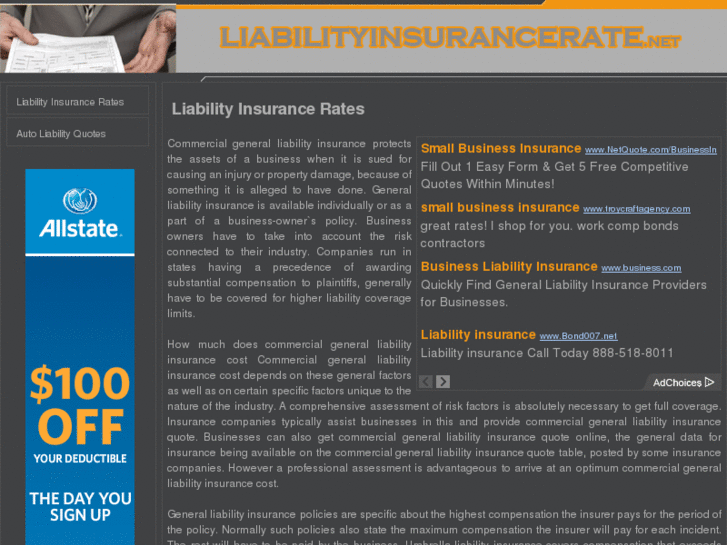 www.liabilityinsurancerate.net