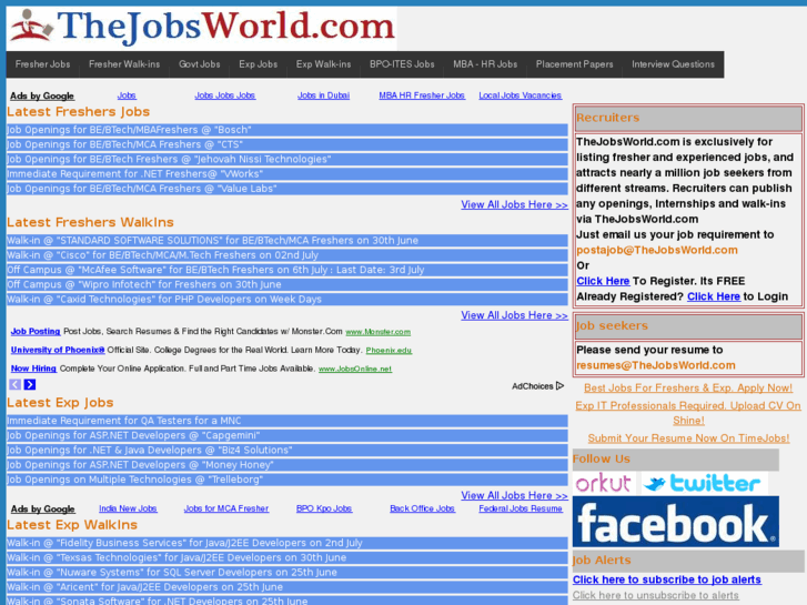 www.thejobsworld.com