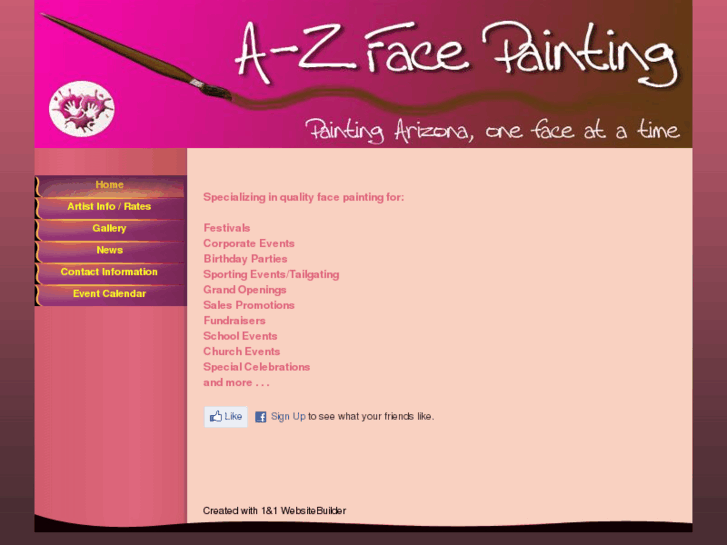 www.a-zfacepainting.com