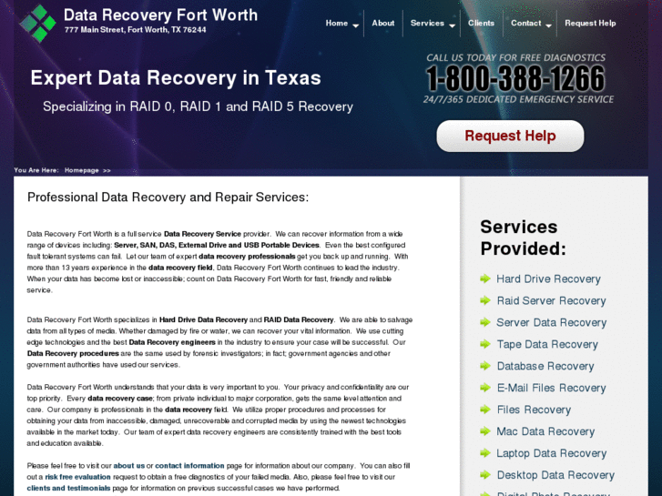 www.datarecoveryfortworthtx.com