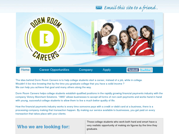 www.dormroomcareers.com