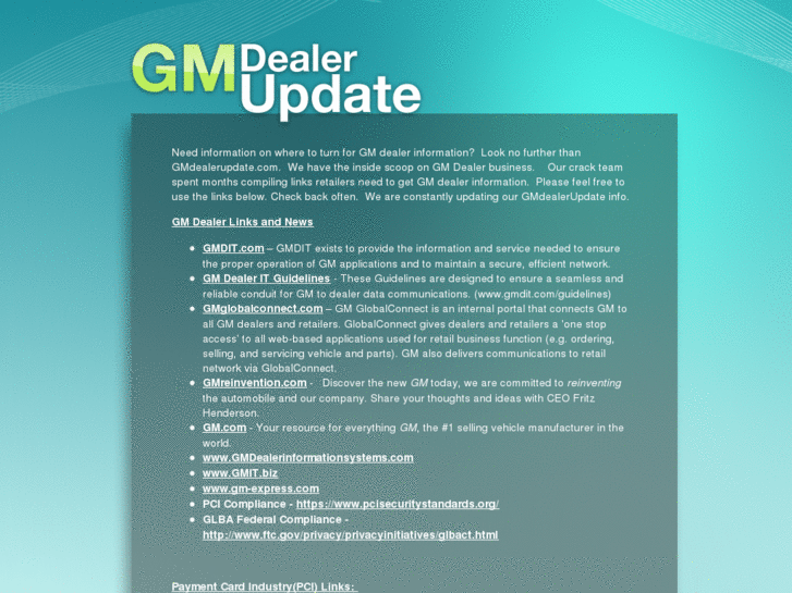 www.gmdealerupdate.com