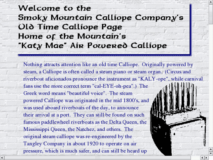 www.smokymountaincalliope.com