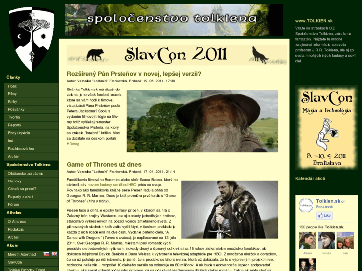 www.tolkien.sk