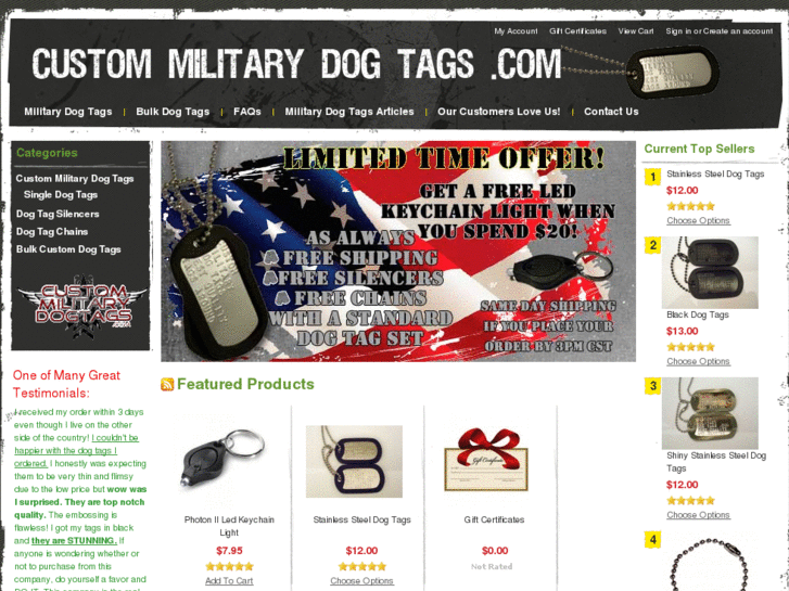 www.custommilitarydogtags.com