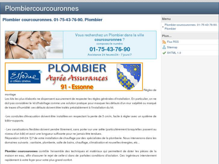 www.plombiercourcouronnes.com