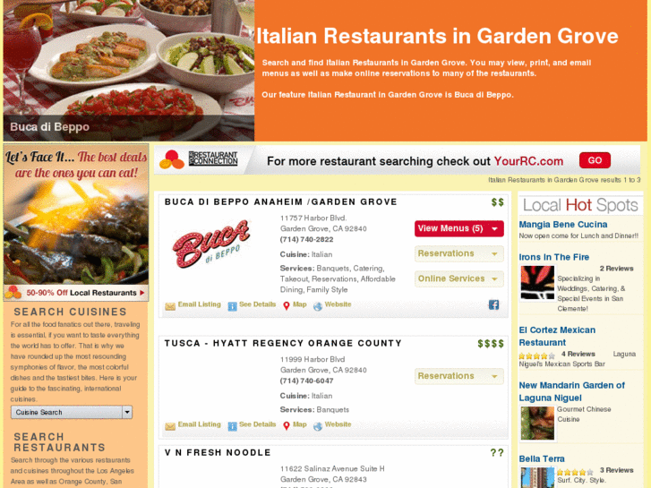 www.italianrestaurantsingardengrove.com