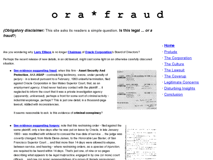 www.orafraud.info