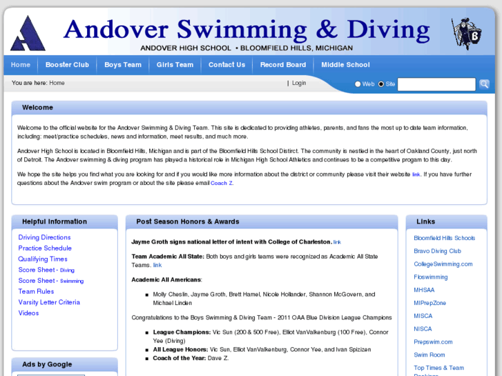 www.andoverswimming.com