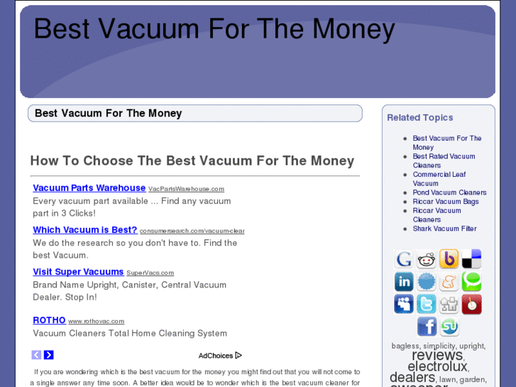 www.bestvacuumforthemoney.com