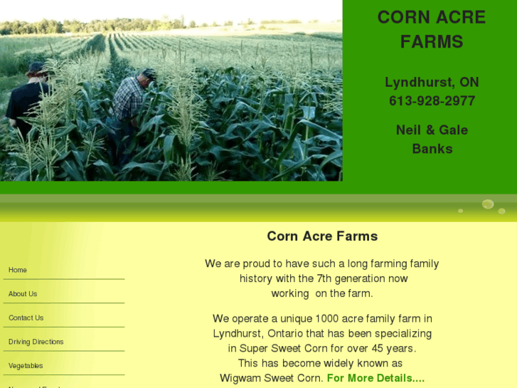 www.cornacrefarms.com