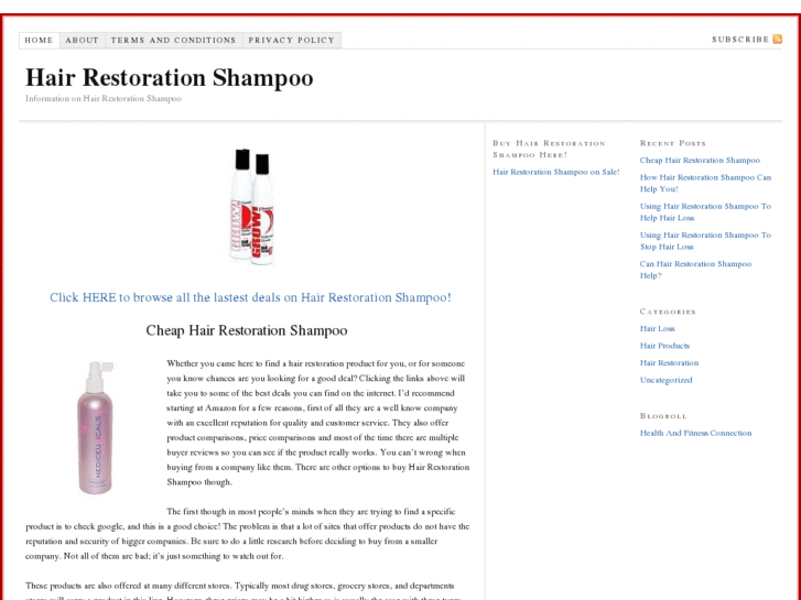 www.hairrestorationshampoo.net