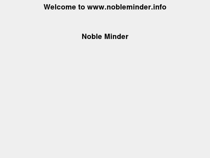 www.nobleminder.info