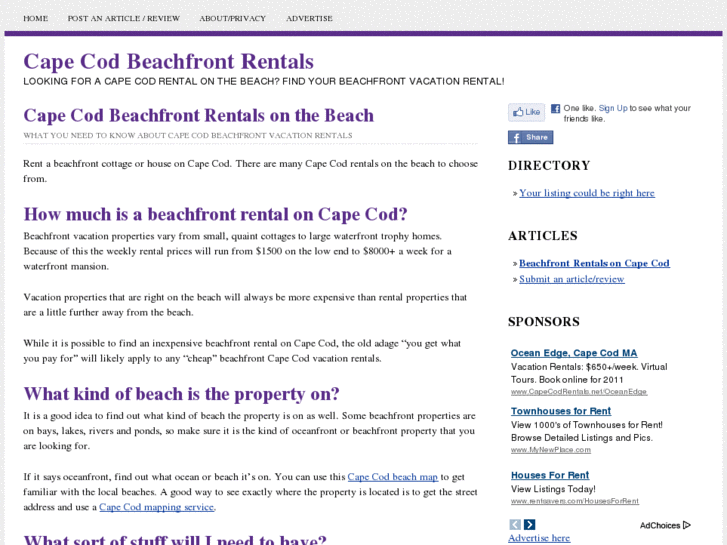 www.capecodbeachfrontrentals.com