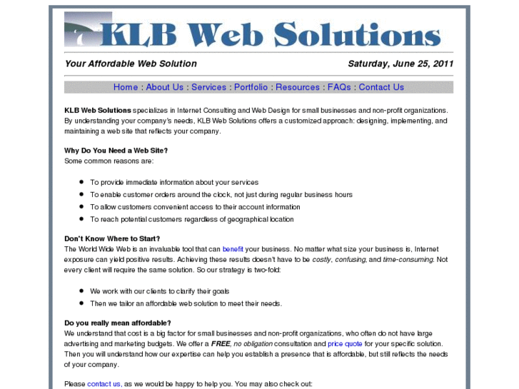 www.klbwebsolutions.net