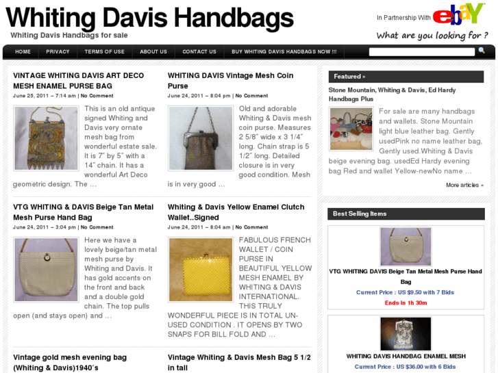 www.whitingdavishandbags.com