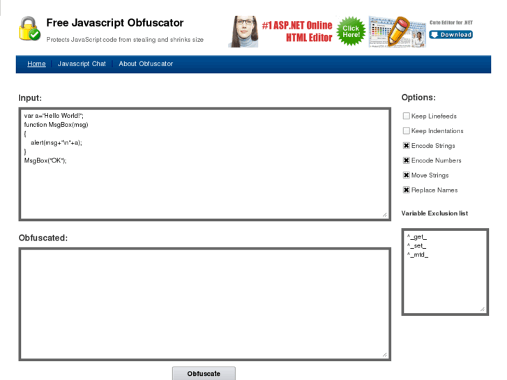 www.javascriptobfuscator.com