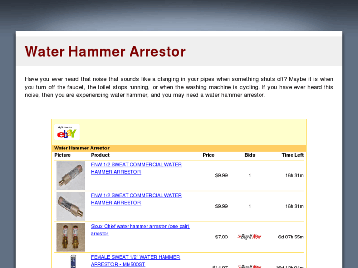 www.waterhammerarrestor.com