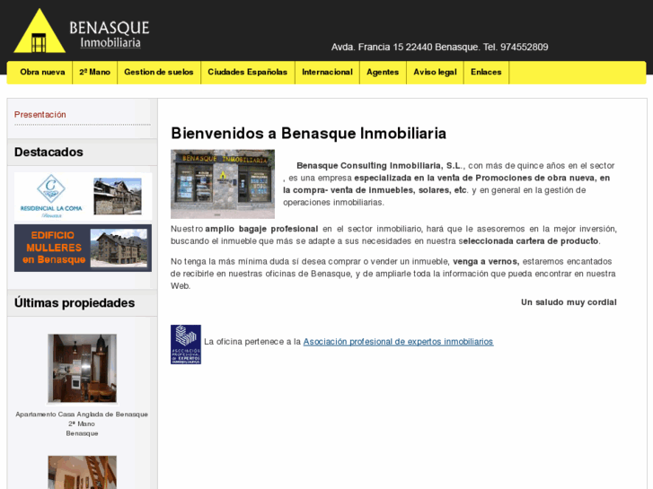 www.benasqueinmobiliaria.com